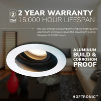 Dimmable LED downlight Laredo 6.5 Watt 4000K neutral white tiltable IP20