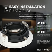 Dimmbarer LED Einbaustrahler Laredo 6.5 Watt 4000K Neutralweiß Schwenkbar IP20