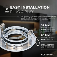 Dimmbarer LED Einbaustrahler Maya 5 Watt 2700K Warmweiß Schwenkbar