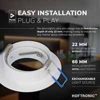 Dimmable LED downlight Pittsburg 6.5 Watt 4000K neutral white tiltable