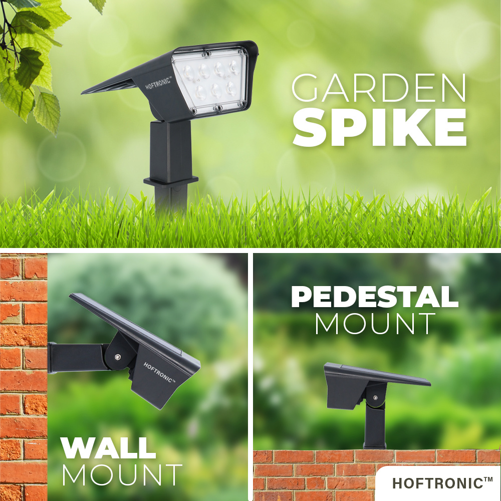 Odessa LED Solar Tuinspot 6000K daglicht wit IP65 waterdicht afbeelding