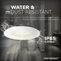 Nola dimbare LED inbouwspot - Wit - 5 Watt - 2700K warm licht - IP65 voor binnen en buiten