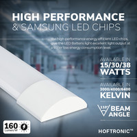 LED Unterbauleuchte 120 cm 30W 4000K 4800lm Samsung 5 Jahre Garantie