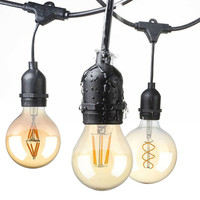 15m LED Prikkabel - String Light - 15 E27 Fittingen - IP54 Lichtsnoer buiten - excl. lichtbronnen