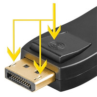 Displayport kabel High Speed 1.2 - 4K & 3D - sw