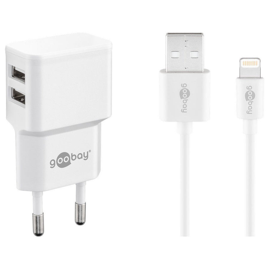 verraden volleybal Uitroepteken USB-A adapter - Dual USB-A - Apple Lightning oplader - Eurostekker type-C -  CEE 7/16