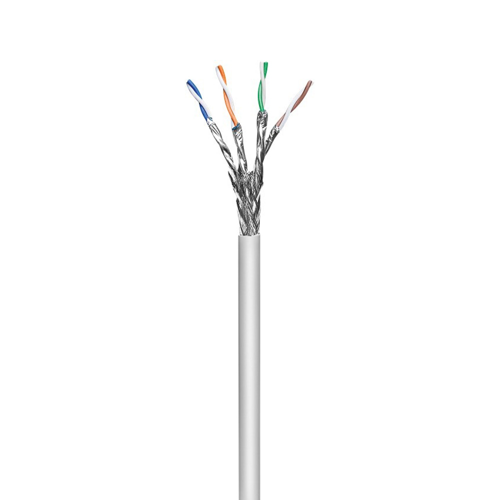 CAT 6 S/FTP kabel op rol - 100 meter - stugge kern - CCA - PIMF - CPR - UTP Kabel - Ethernet kabel -
