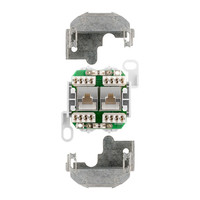 NET CAT5e Netwerkdoos AP opbouw universeel wit - keystone geschikt - RJ45