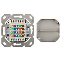 NET CAT6 Netwerkdoos UP inbouw universeel wit voor CAT6 internetkabels - ethernet kabel - CAT kabel - keystone geschikt - RJ45