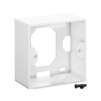 NET CAT6 Netwerkdoos opbouw universeel wit voor CAT6 internetkabels - ethernet kabel - CAT kabel - keystone geschikt - RJ45