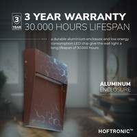 Dimbare LED Wandlamp Logan corten 6 Watt 3000K IP54 spatwaterbestendig 3 jaar garantie