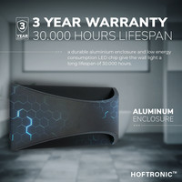 Lowa LED Wandleuchte - 3000 Kelvin warmweiß - 6 Watt - Up- & Down Licht - IP54 für den Innen- und Außenbereich - Moderne Wandleuchte - Doppelseitig - Schwarz