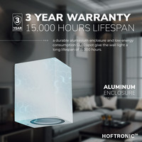 Marion - Dimmable LED wall lamp cube - GU10 excl. light source - IP65 - White- Indoor and outdoor - 3 years guarantee