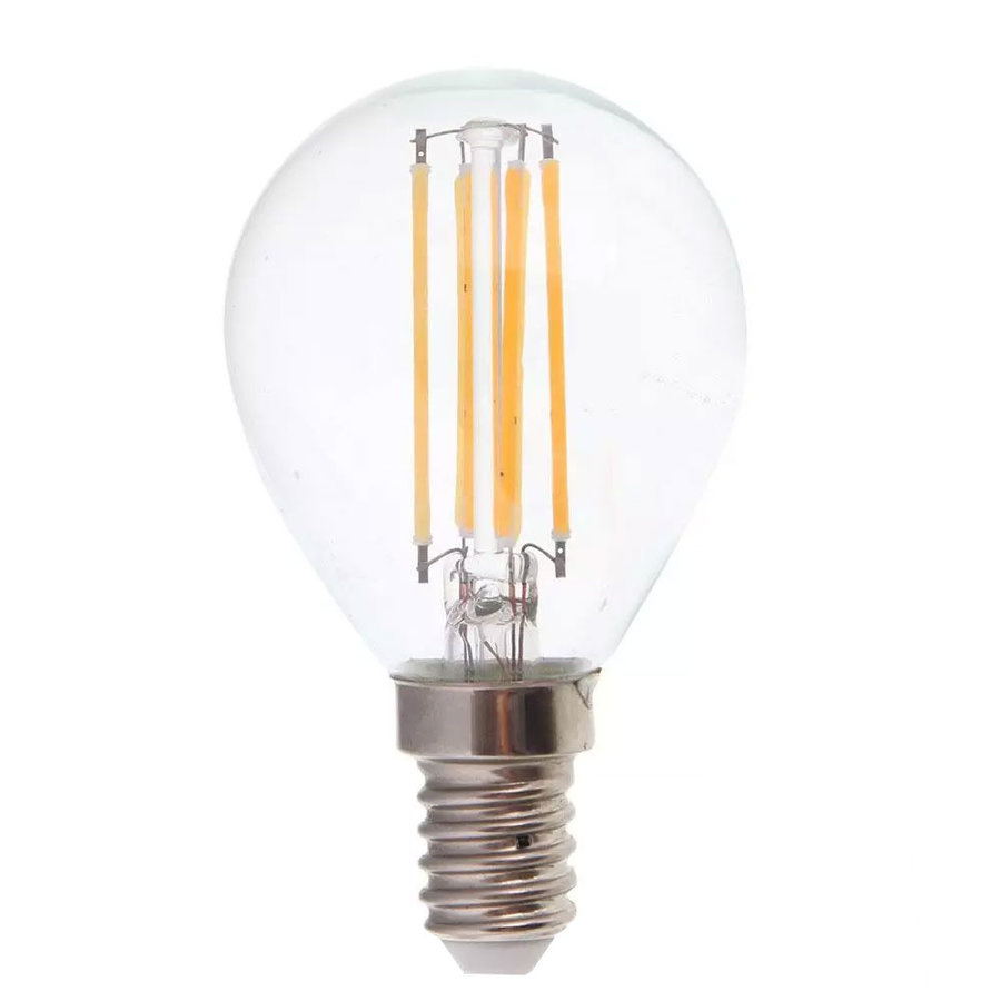Dislocatie lengte Vochtigheid LED Filament lamp E14 fitting 6 Watt 800lm P45 extra warm wit 2700K