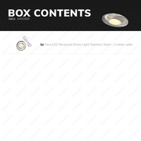 LED Downlight Pavo RVS 3 Watt 2700K 260lm Ø69 mm