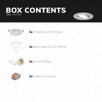 Dimmable LED downlight Chandler 5 Watt 6400K tiltable