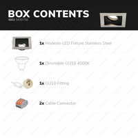 Dimbare LED inbouwspot Durham 5 Watt 4000K neutraal wit Kantelbaar IP20