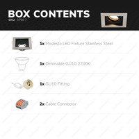 Dimmable LED downlight Modesto 5 Watt 2700K warm white tiltable