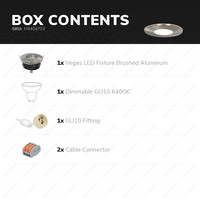 Dimbare LED inbouwspot Vegas GU10 5 Watt 6000K IP44