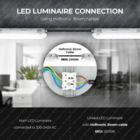 F03 IP66 LED Armatuur 150 cm 60W 7800lm - koppelbaar - Lichtkleur instelbaar - Vermogen instelbaar
