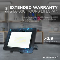 LED Fluter 100 Watt 6400K Osram IP65 ersetzt 1000 Watt 5 Jahre Garantie V2