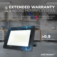 LED Floodlight 150 Watt 4000K Osram IP65 replaces 1350 Watt 5 year warranty V2