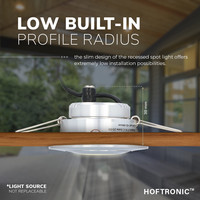 Sienna LED recessed spot 3 Watt - 12 Volt - 2700K - IP44 - Tiltable