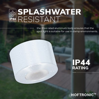 Komplettset 4x3W nicht dimmbare LED-Ein/Aufbaustrahler Navarra IP44