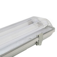 LED TL armatuur - 150 cm - IP65 - 110lm/W - incl. flikkervrije 2x24 Watt T8 LED buizen - 4000K - dubbelvoudige uitvoering