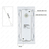 Tulsa dimmable LED wall light - Up & Down light - IP54 - 6 Watt - 3000K warm white - Indoor and outdoor - 3 year warranty - White