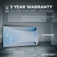 Lowa LED wandlamp - 3000K warm wit - 6 Watt - Up & down light - IP54 voor binnen en buiten - Moderne muurlamp - Tweezijdig - Grijs