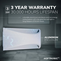 Lowa LED wall light - 3000 Kelvin warm white - 6 Watt - Up & down light - IP54 for indoor and outdoor use - Modern light - Double-sided - White