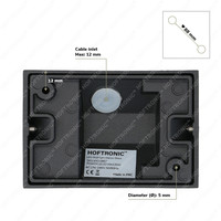 Marion - Dimmable LED wall lamp cube - GU10 excl. light source - IP65 - Black - Indoor and outdoor - 3 years guarantee
