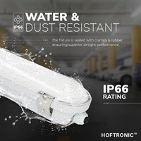 F01 IP66 LED Armatuur 120 cm 40W 5200lm - koppelbaar - Lichtkleur instelbaar - Vermogen instelbaar