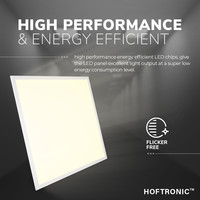 LED Panel - Dimmable - 60x60 cm - 36 Watt - 4500lm (125lm/W) - 3000K -Flicker-free - 5 year warranty