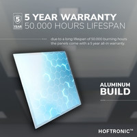 LED Panel - 60x60 cm - 36 Watt - 4500lm (125lm/W) - 6000K - Flicker-free - 5 year warranty