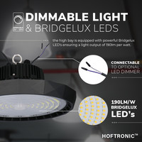 LED High bay 240W 120° IP65 Dimbaar 5700K 180lm/W Hoftronic™ Powered 5 jaar garantie