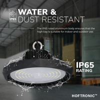 LED High bay Saturn 90W 120° IP65 Dimbaar 5700K 190lm/W Hoftronic Powered 5 jaar garantie