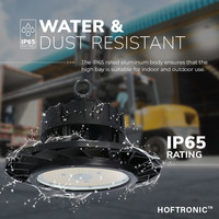 LED High bay Fragma - 150W - 160lm/W - 4000K Neutraal wit licht - Dimbaar - 120° - IP65 - 5 jaar garantie