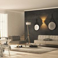 LED Wandleuchte Holz Brad 4 Watt 3000K Up & Down Leuchte Dimmbar IP20 holzfarben