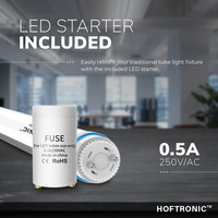 10x LED TL buis 60 cm 9 Watt 1260 Lumen 3000K Flikkervrij 140lm/W - 50.000 branduren - 5 jaar garantie - T8 (G13)