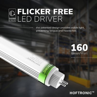 25x LED T5 (G5) TL buis 145 cm - 30Watt - 4800 Lumen - 6000K flikkervrij - 160lm/W