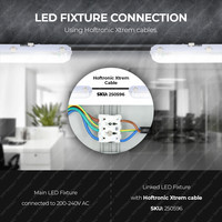 10x LED T8 TL armatuur IP65 150 cm 4000K 30W 4800lm 160lm/W