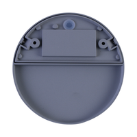 Set van 4 dimbare LED Wandlamp Gary grijs 6 Watt - 3000K - IP54 - Incl. dimmer met afstandsbediening