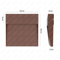 Satz von 4 dimmbare LED-Wandleuchte Logan Corten 6 Watt - 3000K - IP54 - Inkl. Dimmer mit Fernbedienung