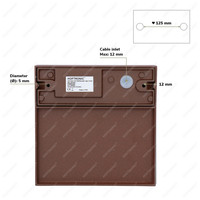 Satz von 4 dimmbare LED-Wandleuchte Logan Corten 6 Watt - 3000K - IP54 - Inkl. Dimmer mit Fernbedienung