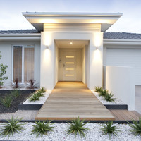 Set of 4 dimmable LED Wall light Jasmin 2700K - GU10 - Up & Down light - IP44 - Incl. dimmer with remote control