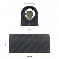 Set of 4 dimmable GU10 LED wall light Douglas - 2700K - GU10 - Up & Down light - IP65 - Incl. dimmer with remote control