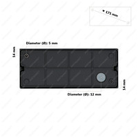 LED Wandleuchte Kansas doppel 12 Watt 3000K IP65 Beidseitig leuchtend Schwarz