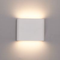Satz von 4 dimmbare LED Wandleuchte Dallas S Weiß 6 Watt - 3000K - doppelseitige Beleuchtung - IP54 - Inkl. Dimmer mit Fernbedienung